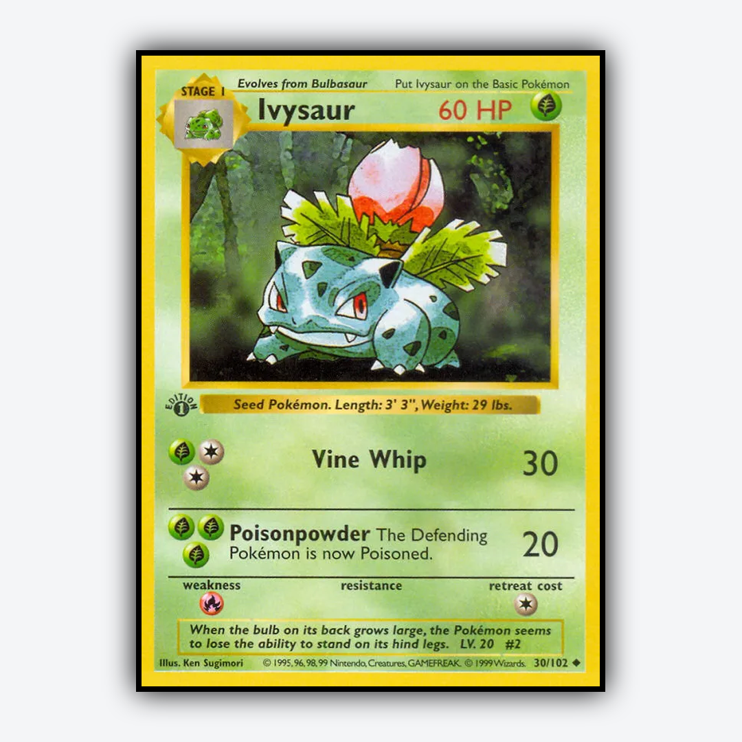 Ivysaur #30 - Base Set - Card Rug