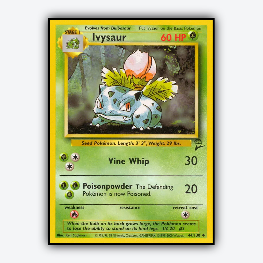 Ivysaur 044/130 - Base Set 2 Set - Card Rug