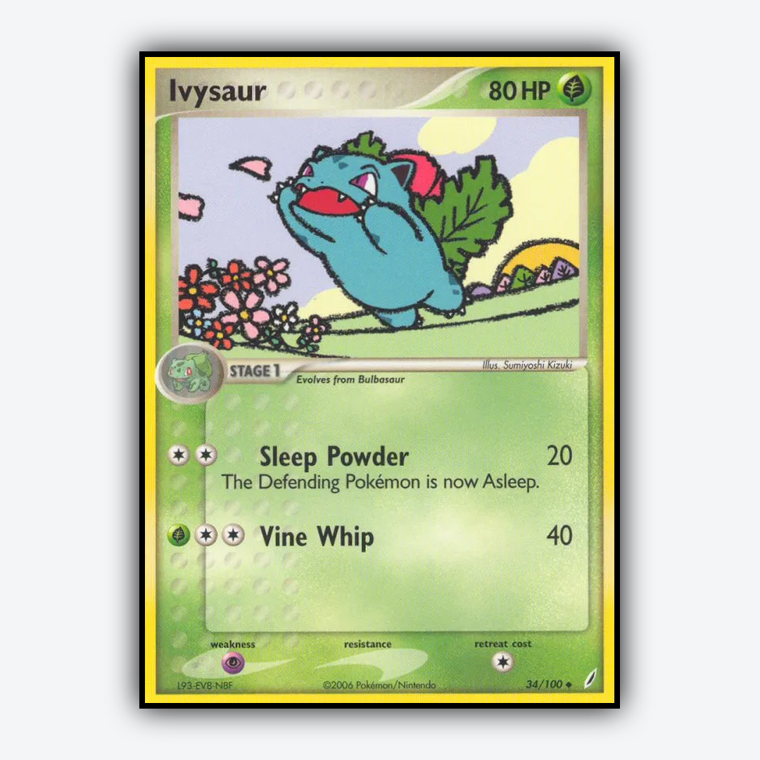 Ivysaur 034/100 - Crystal Guardians Set - Card Rug