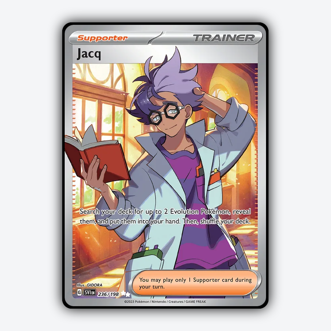 Jacq 236/198 - Scarlet & Violet Set - Card Rug