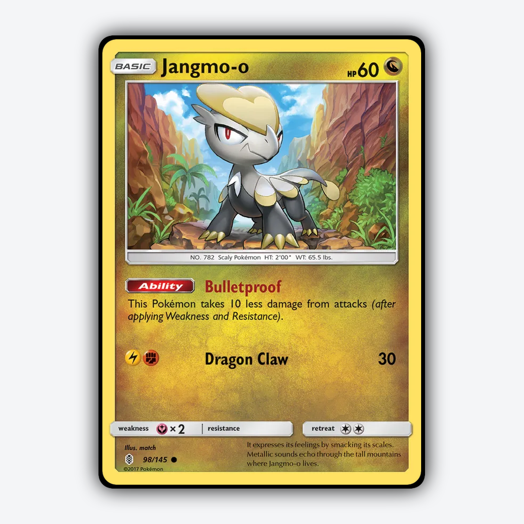 Jangmo-o 098/145 - Guardians Rising Set - Card Rug