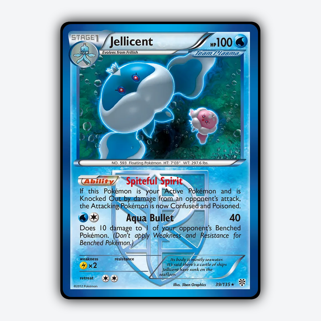 Jellicent 039/135 - Plasma Storm Set - Card Rug