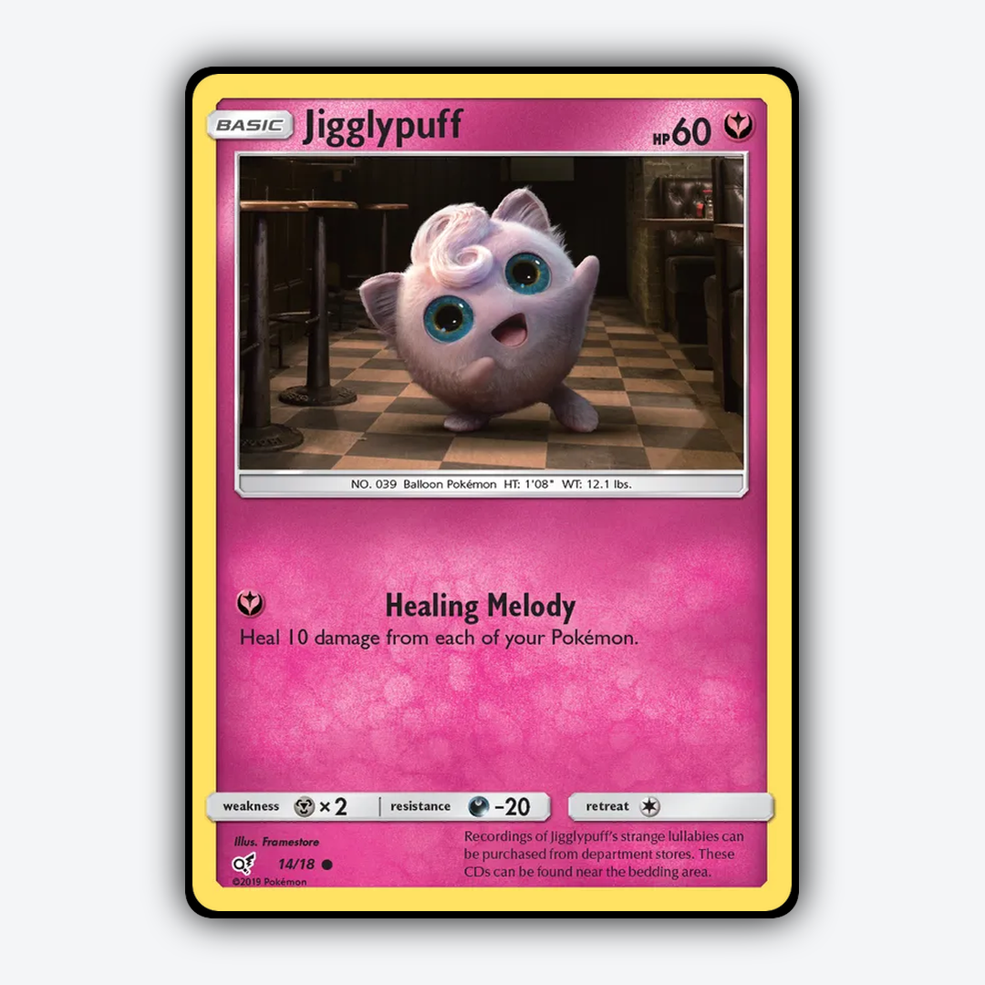 Jigglypuff 014/18 - Detective Pikachu Set - Card Rug