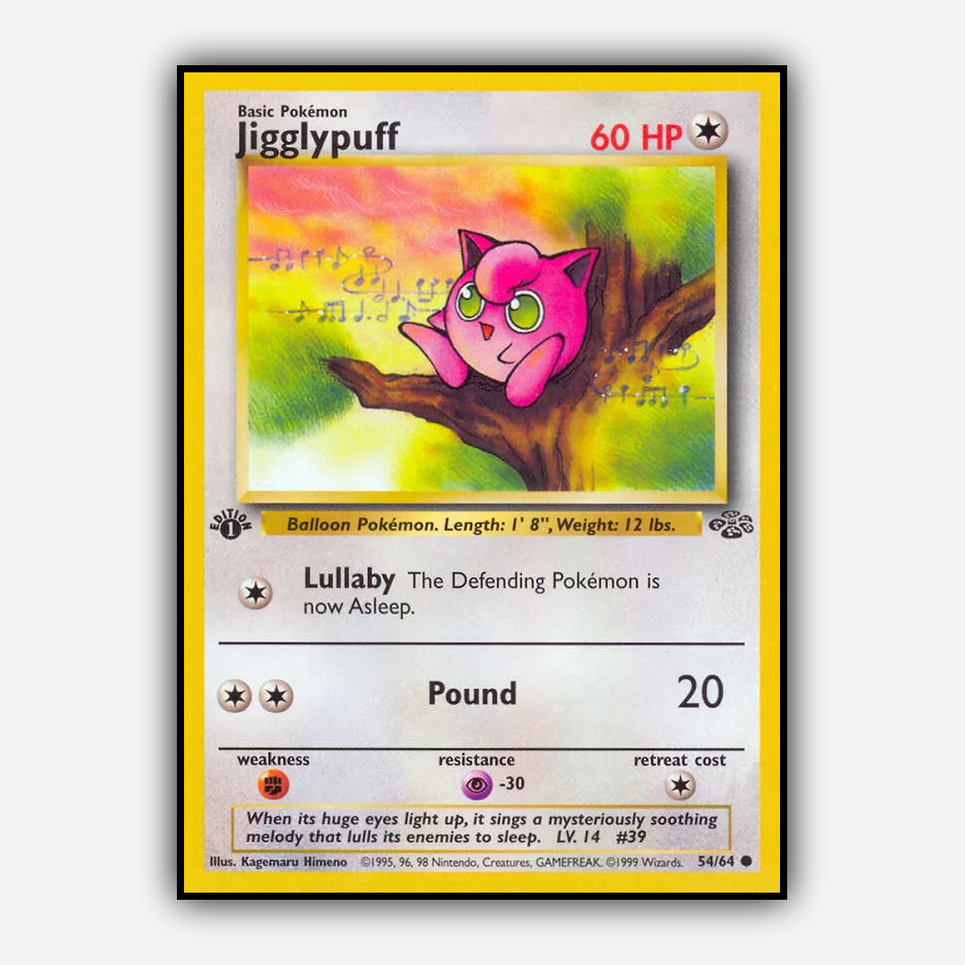 Jigglypuff 054/64 - Jungle Set - Card Rug