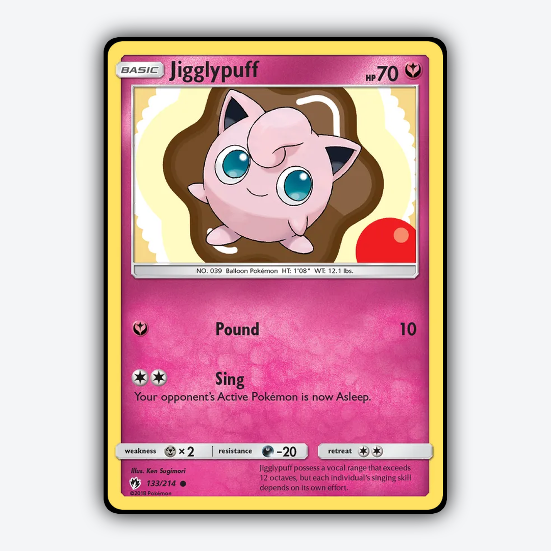 Jigglypuff 133/214 - Lost Thunder Set - Card Rug