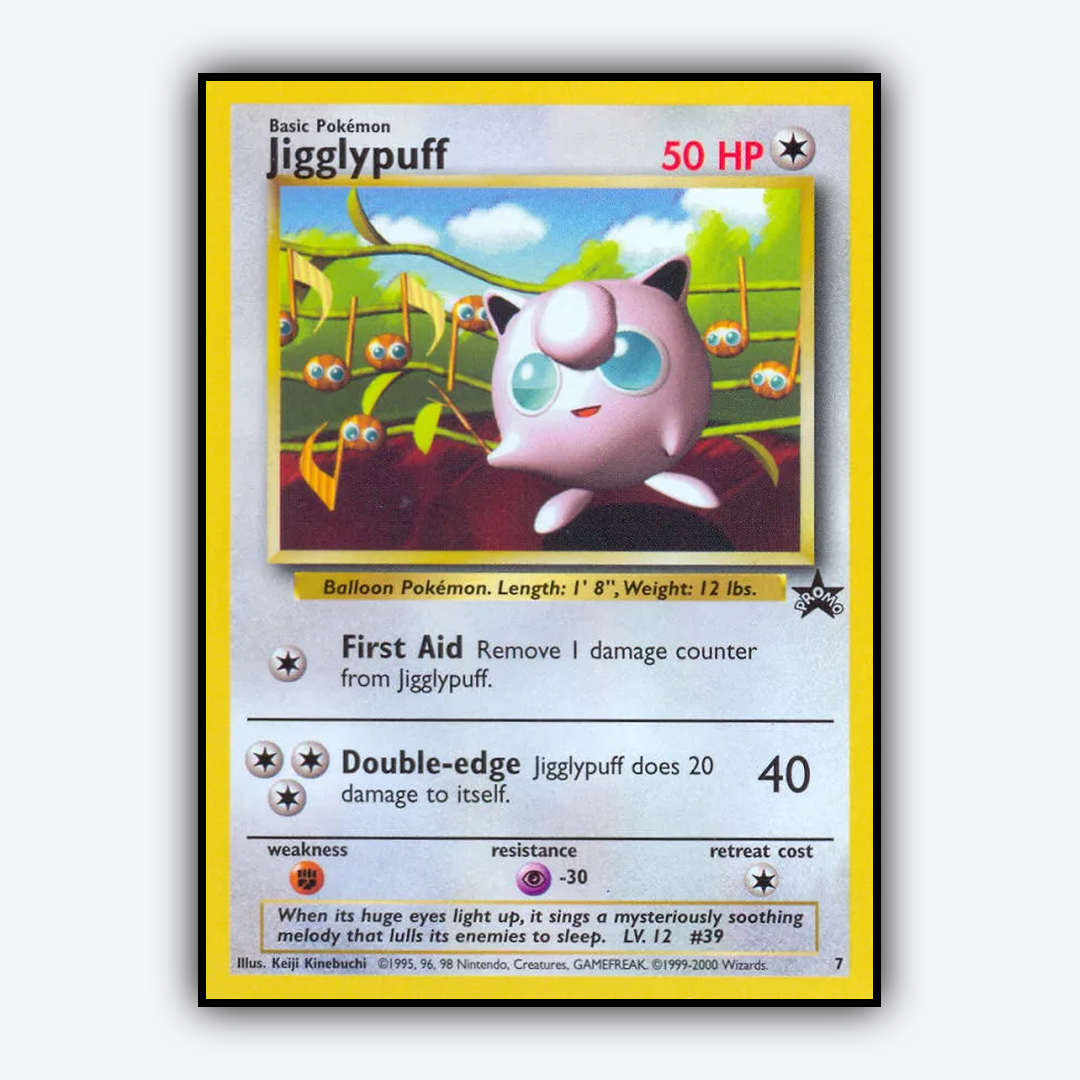Jigglypuff #7 - Wizards Black Star Promos Set - Card Rug