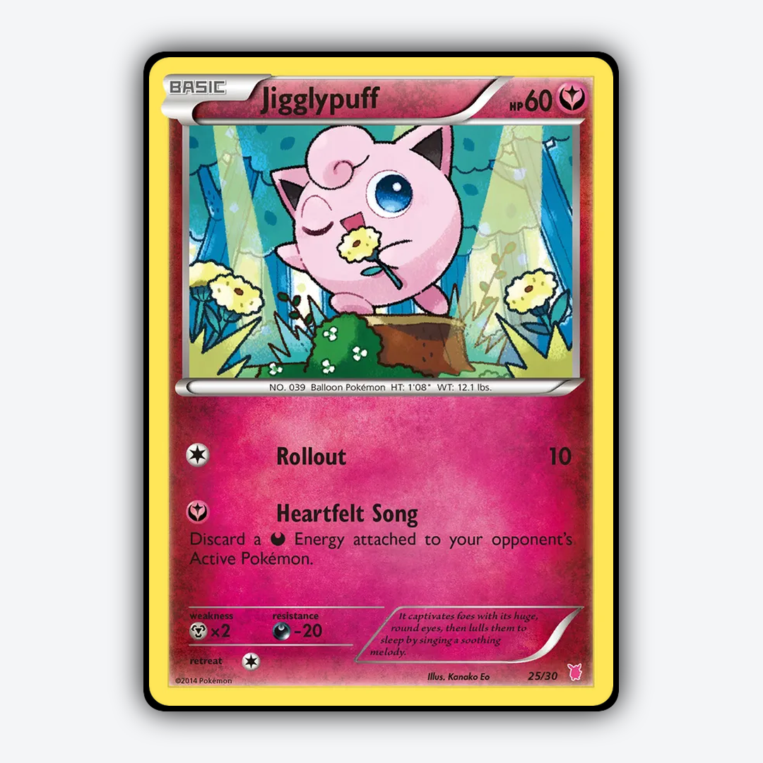 Jigglypuff 025/30 - XY Trainer Kit Wigglytuff Set - Card Rug