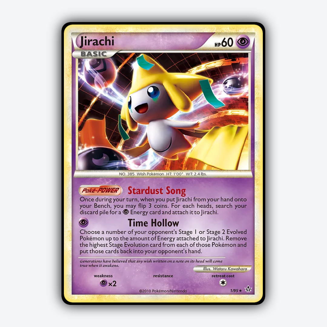 Jirachi 001/95 - HS—Unleashed Set - Card Rug