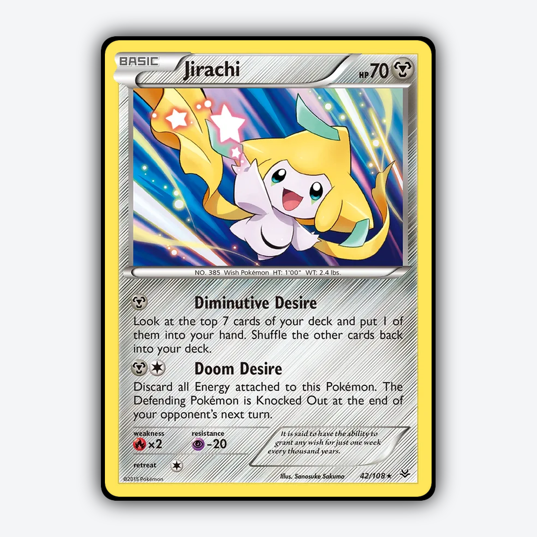 Jirachi 042/108 - Roaring Skies Set - Card Rug