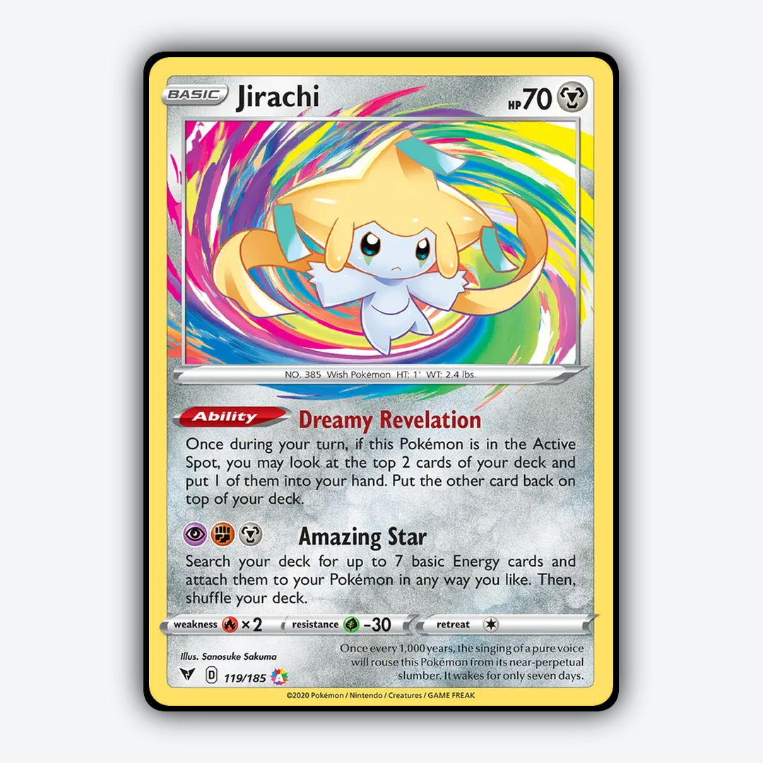Jirachi 119/185 - Vivid Voltage Set - Card Rug