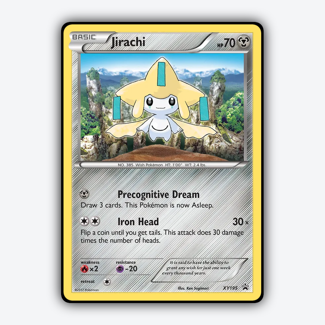 Jirachi #195 - XY Black Star Promos Set - Card Rug