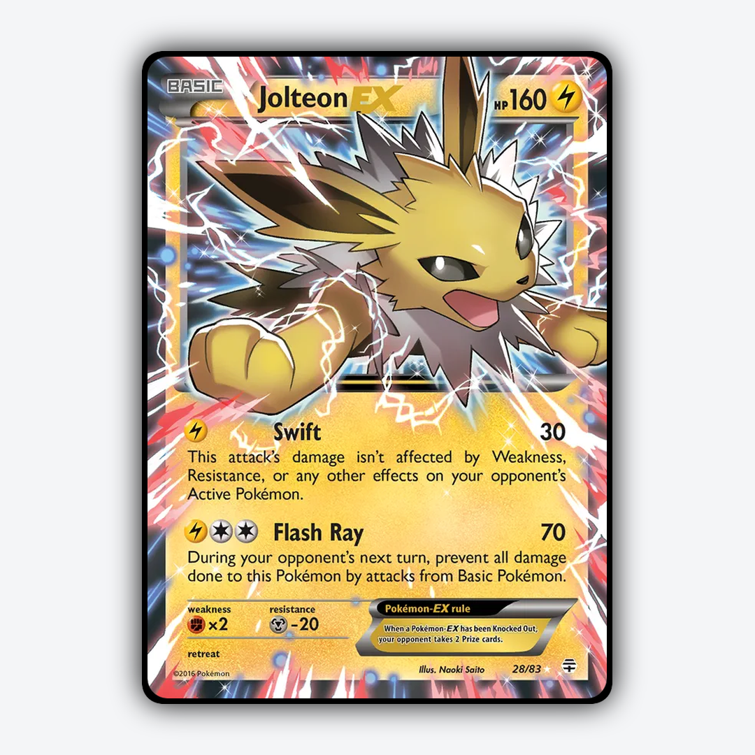Jolteon-EX 028/83 - Generations Set - Card Rug