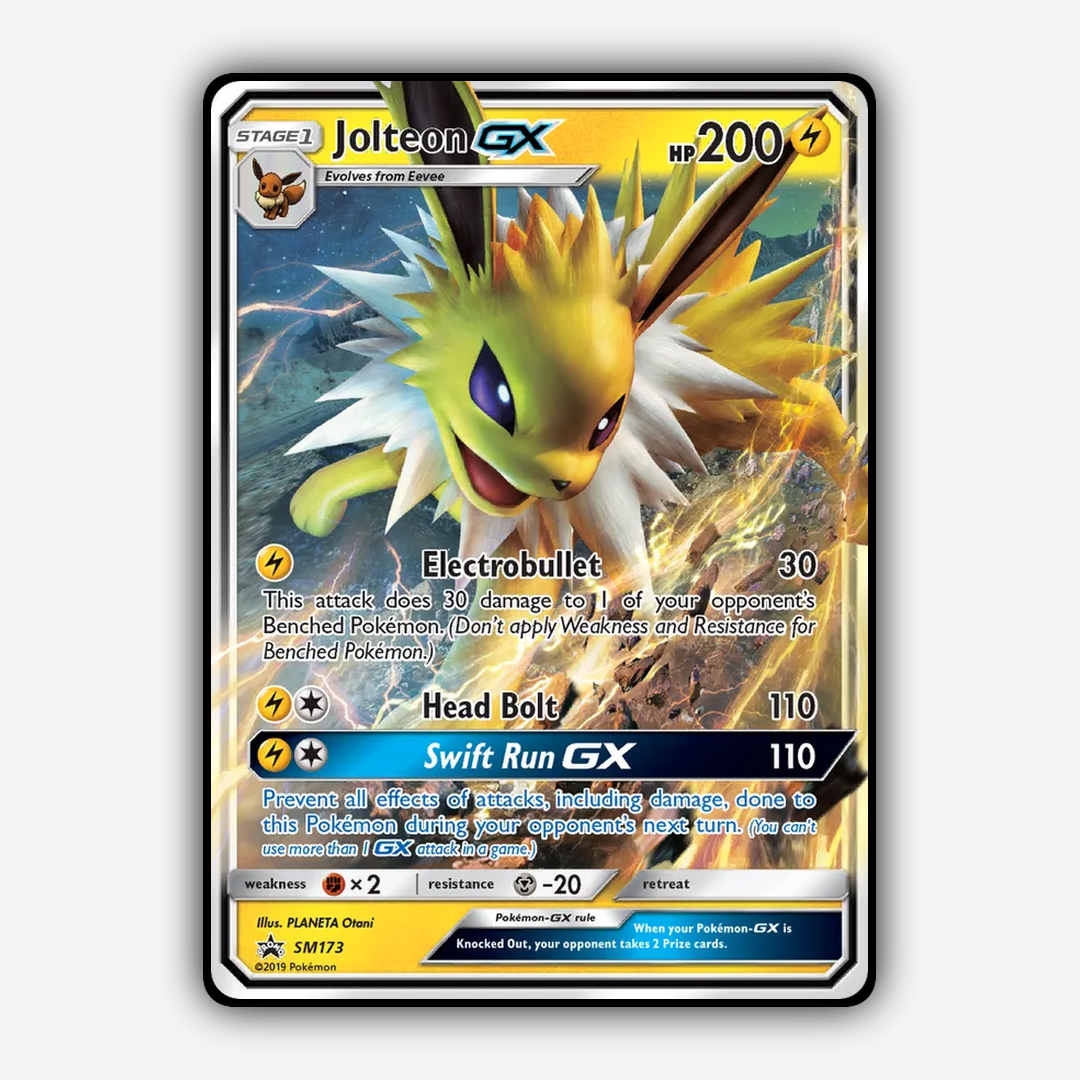 Jolteon-GX #173 - SM Black Star Promos Set - Card Rug