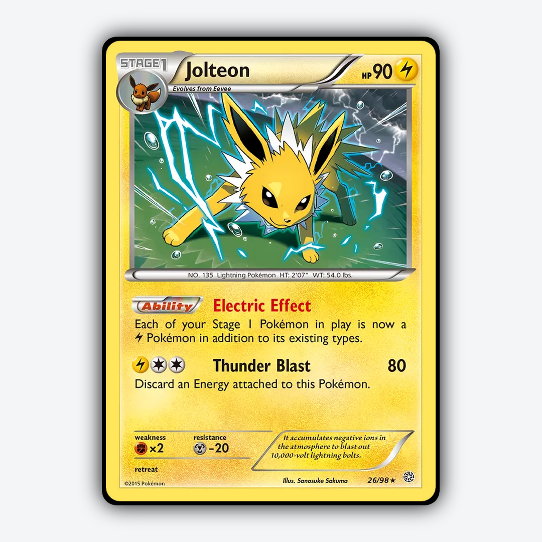 Jolteon 026/98 - Ancient Origins Set - Card Rug