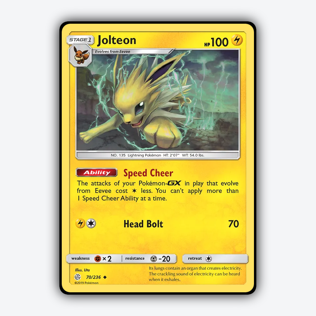 Jolteon 070/236 - Cosmic Eclipse Set - Card Rug