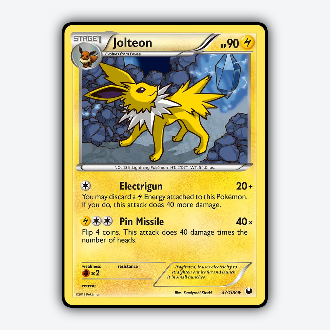 Jolteon 037/108 - Dark Explorers Set - Card Rug