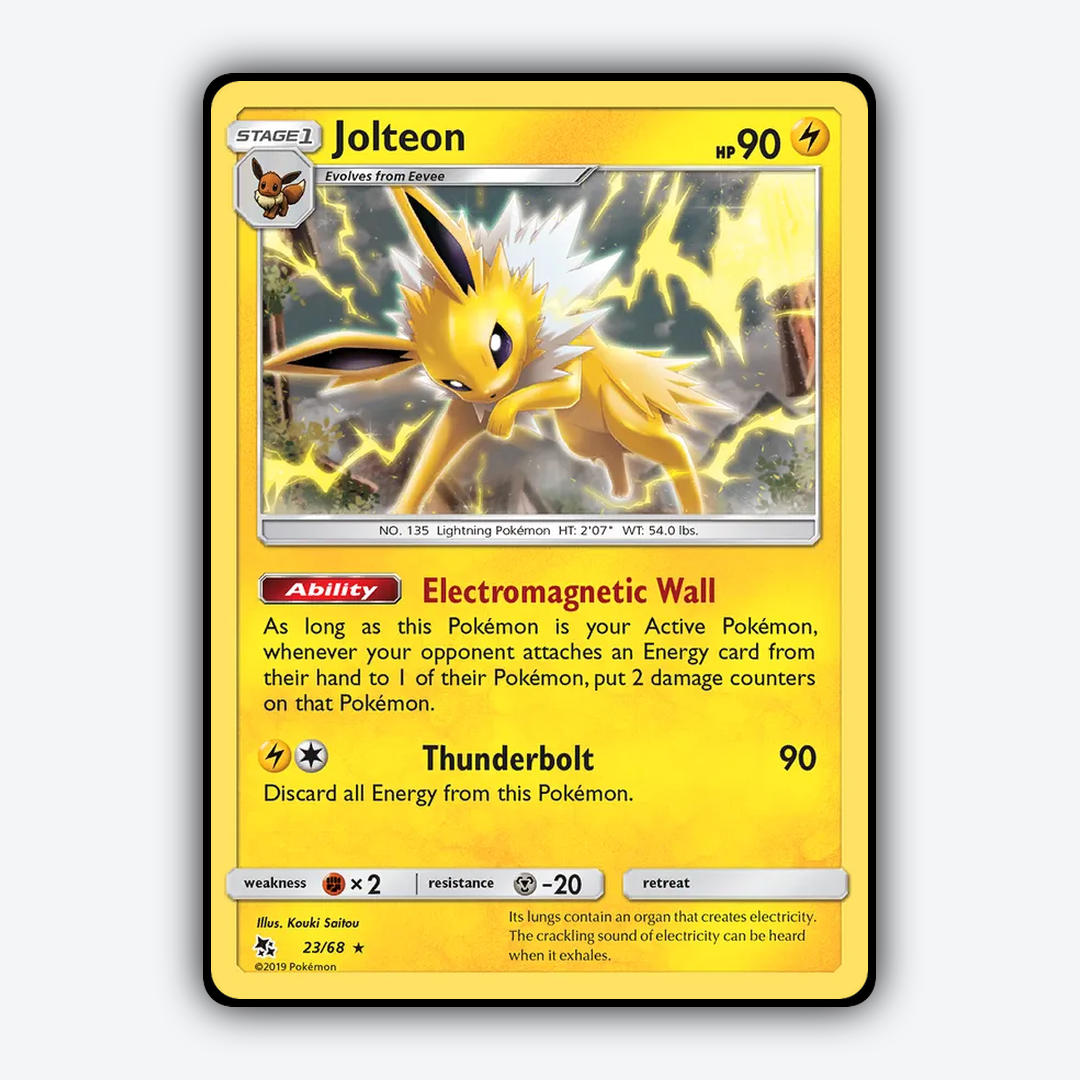 Jolteon 023/68 - Hidden Fates Set - Card Rug