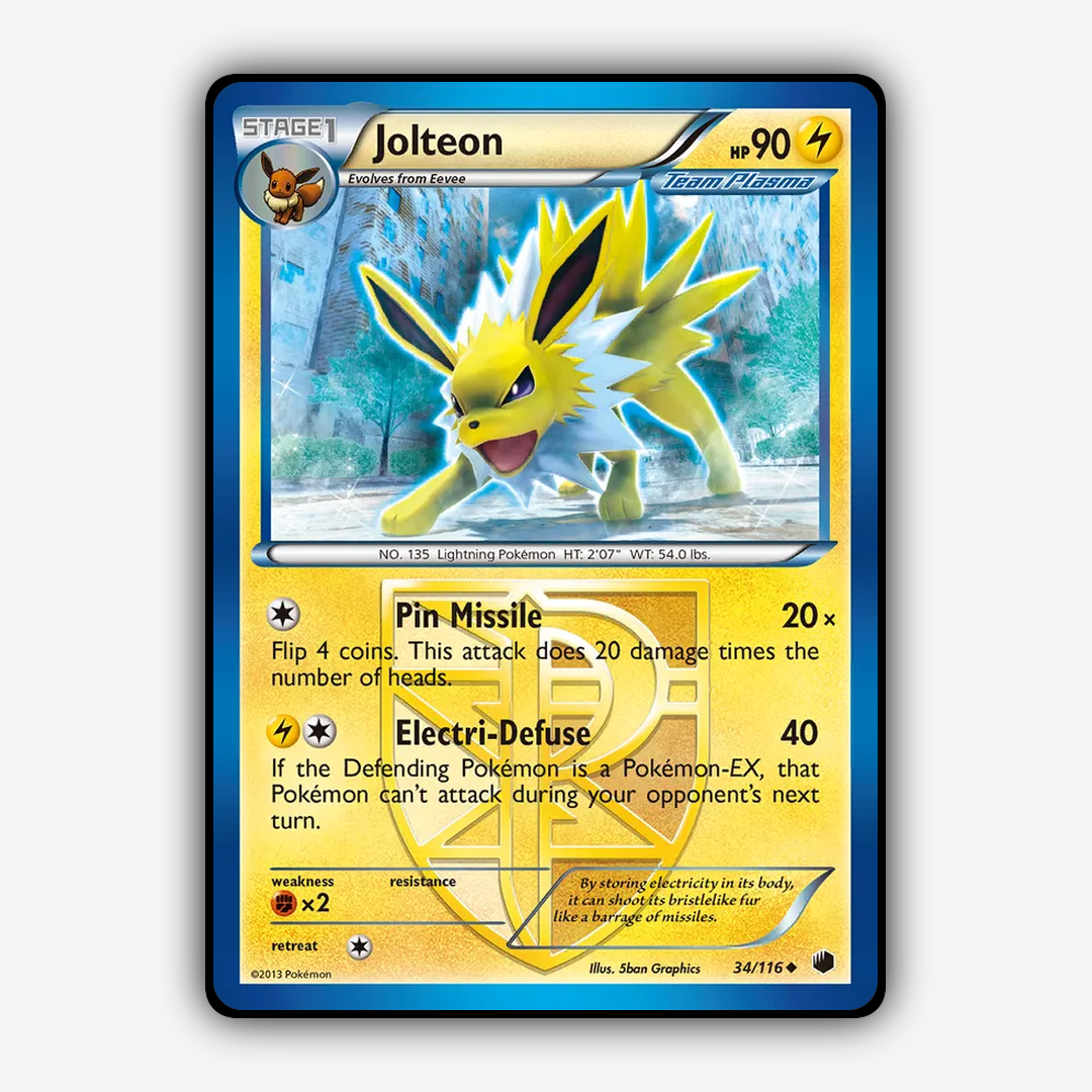Jolteon 034/116 - Plasma Freeze Set - Card Rug