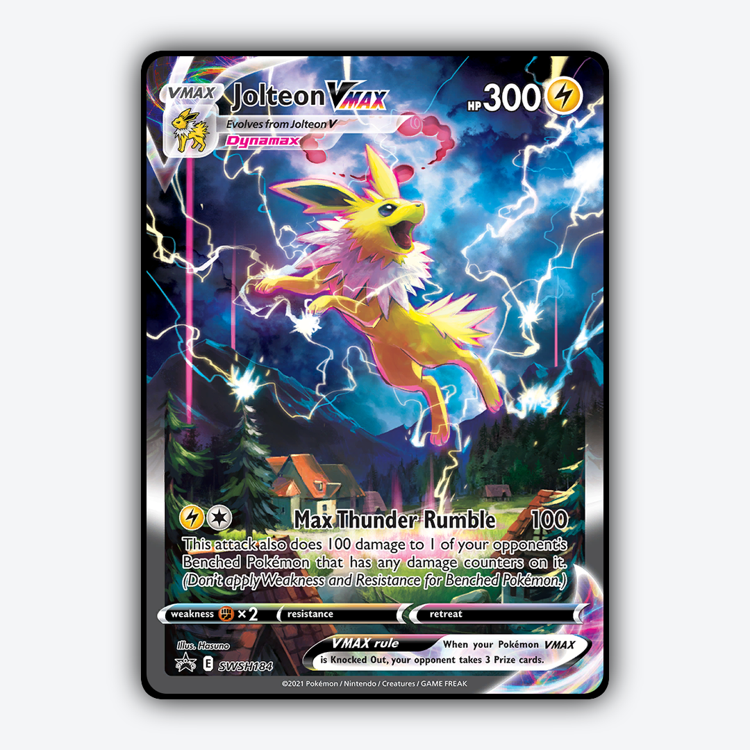 Jolteon VMAX #184 - SWSH Black Star Promos Set - Card Rug