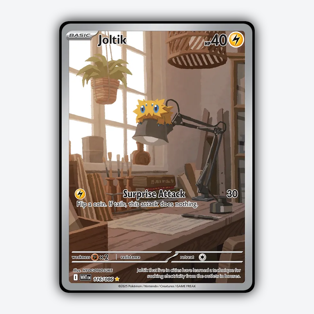 Joltik #116 - White Flare Set - Card Rug