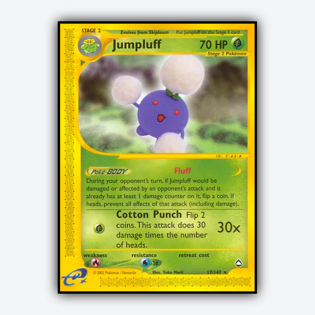 Jumpluff 017/147 - Aquapolis Set - Card Rug