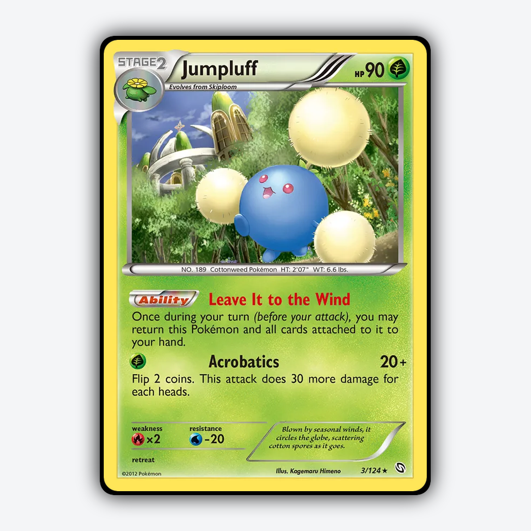 Jumpluff 003/124 - Dragons Exalted Set - Card Rug