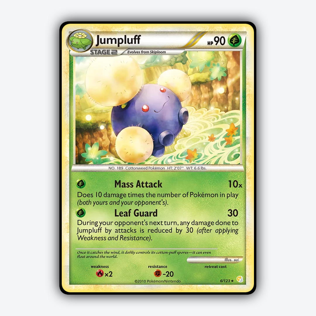 Jumpluff 006/123 - HeartGold & SoulSilver Set - Card Rug