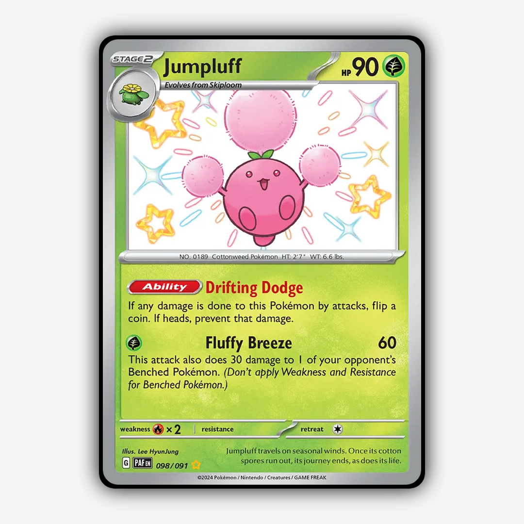 Jumpluff #98 - Paldean Fates Set - Card Rug