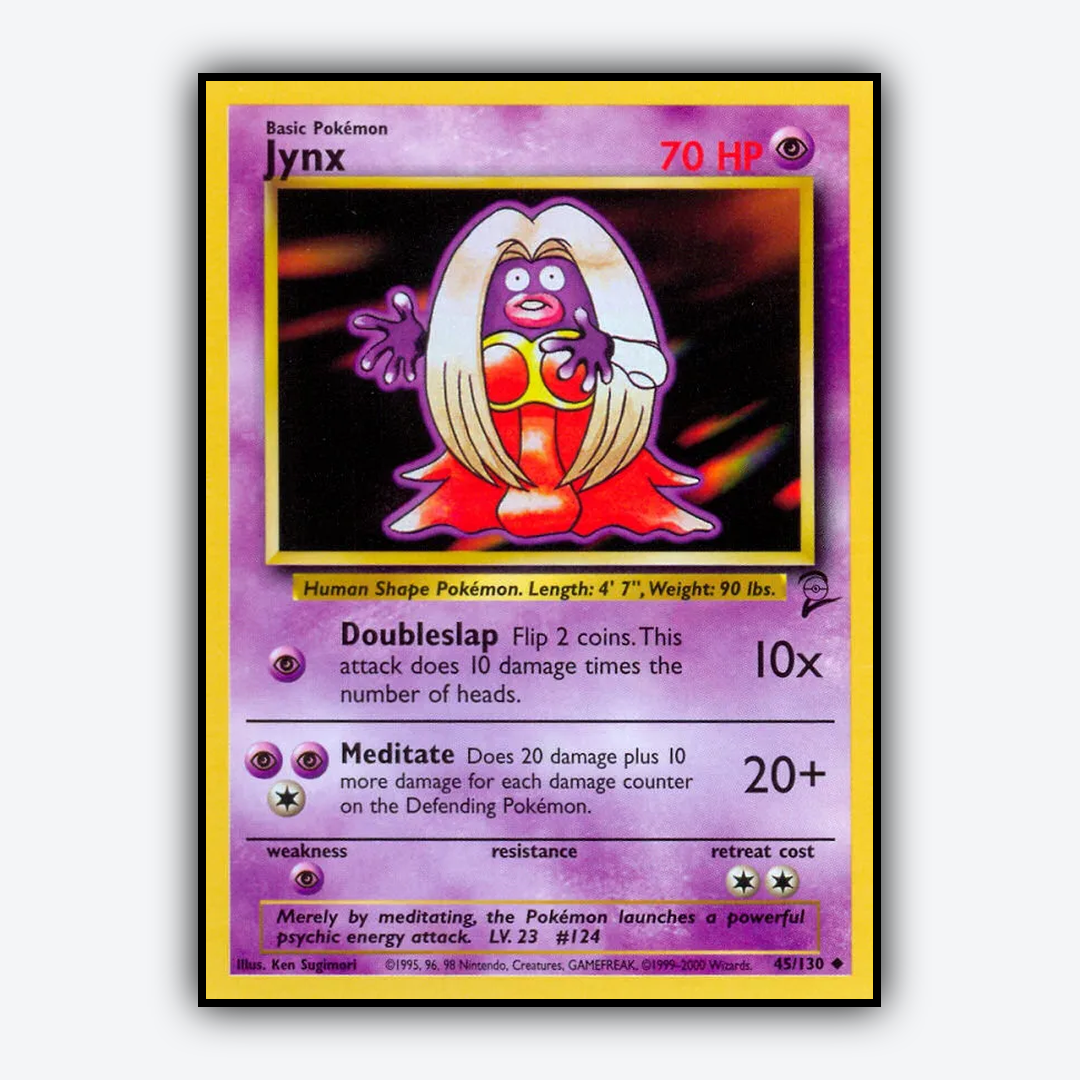 Jynx 045/130 - Base Set 2 Set - Card Rug
