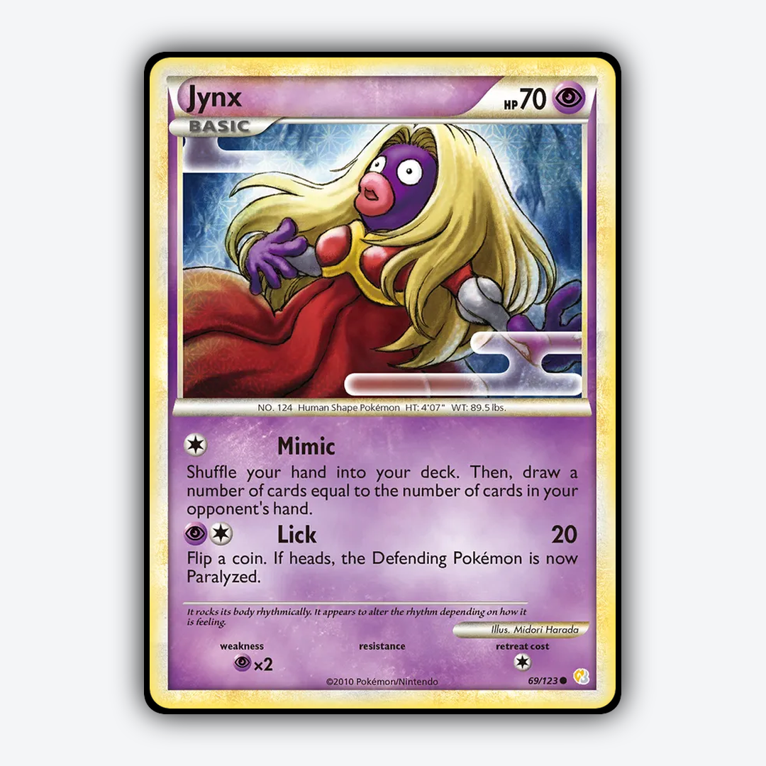 Jynx 069/123 - HeartGold & SoulSilver Set - Card Rug