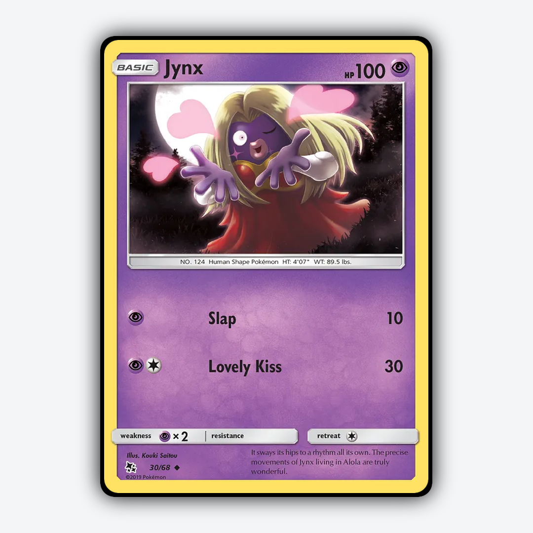 Jynx 030/68 - Hidden Fates Set - Card Rug