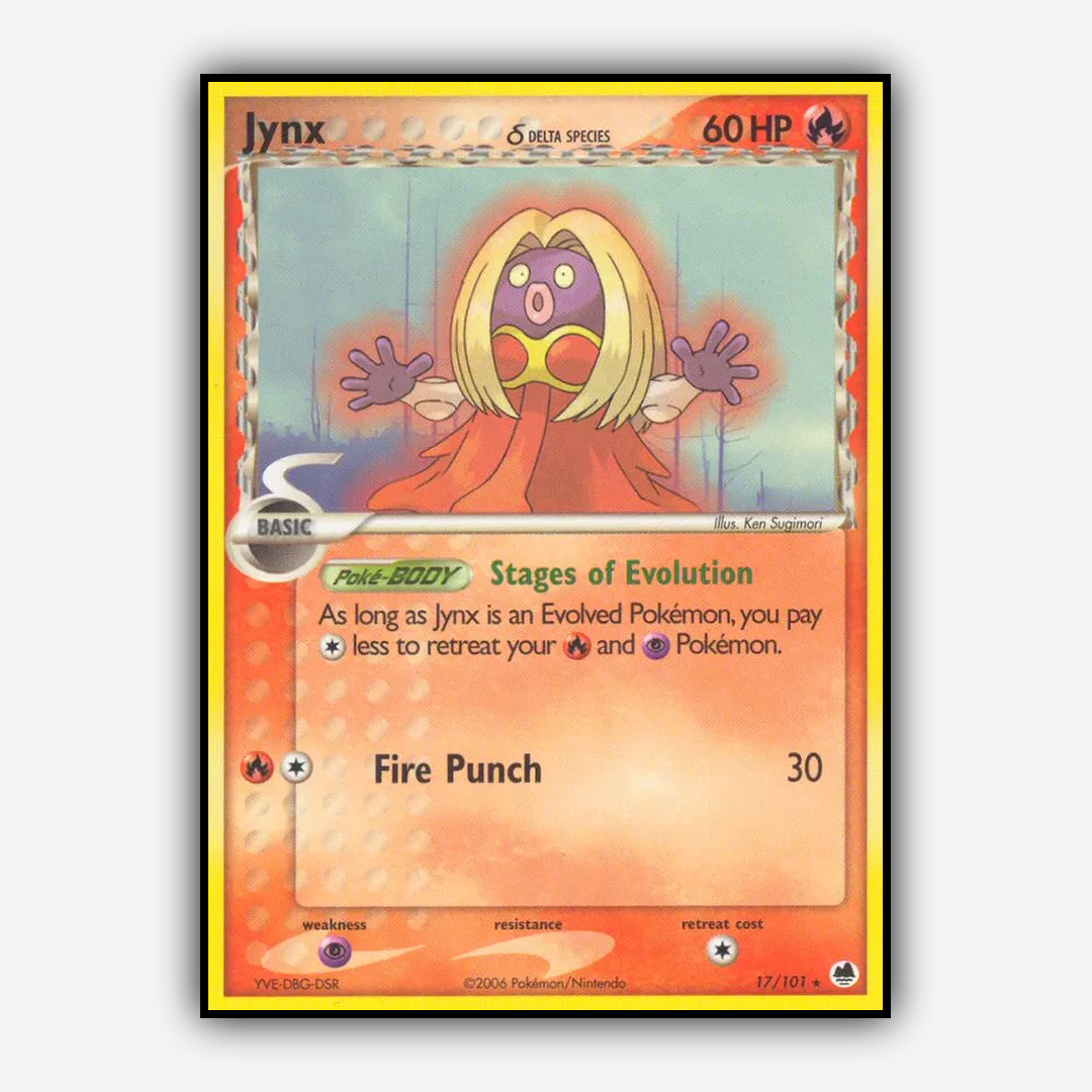 Jynx δ 017/101 - Dragon Frontiers Set - Card Rug