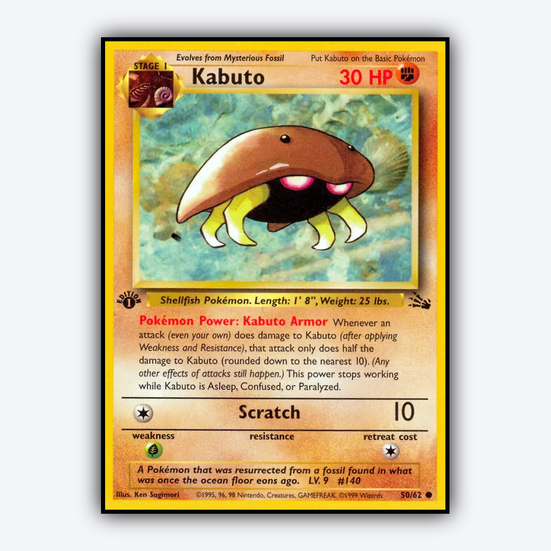 Kabuto 050/62 - Fossil Set - Card Rug