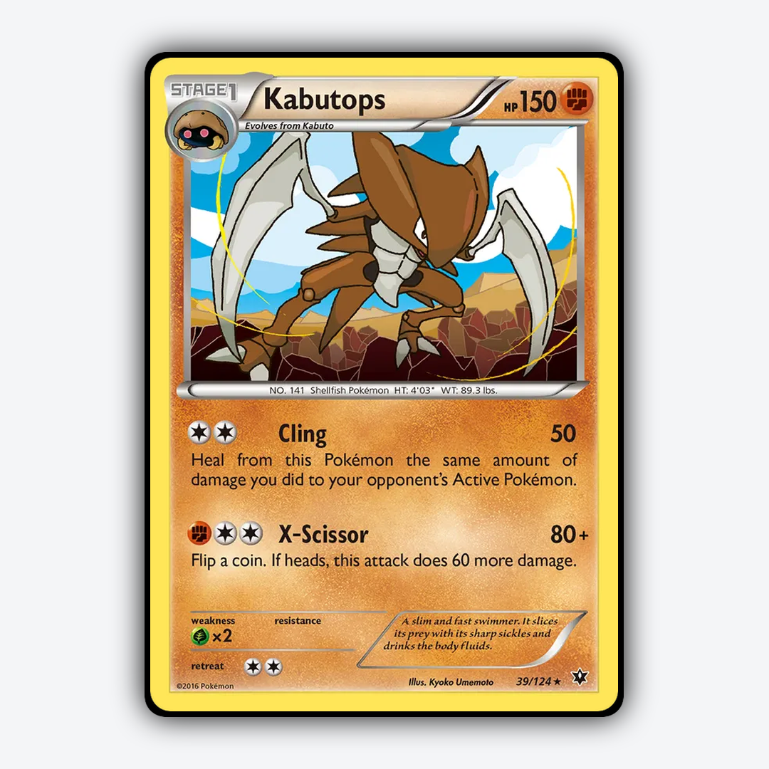 Kabutops 039/124 - Fates Collide Set - Card Rug