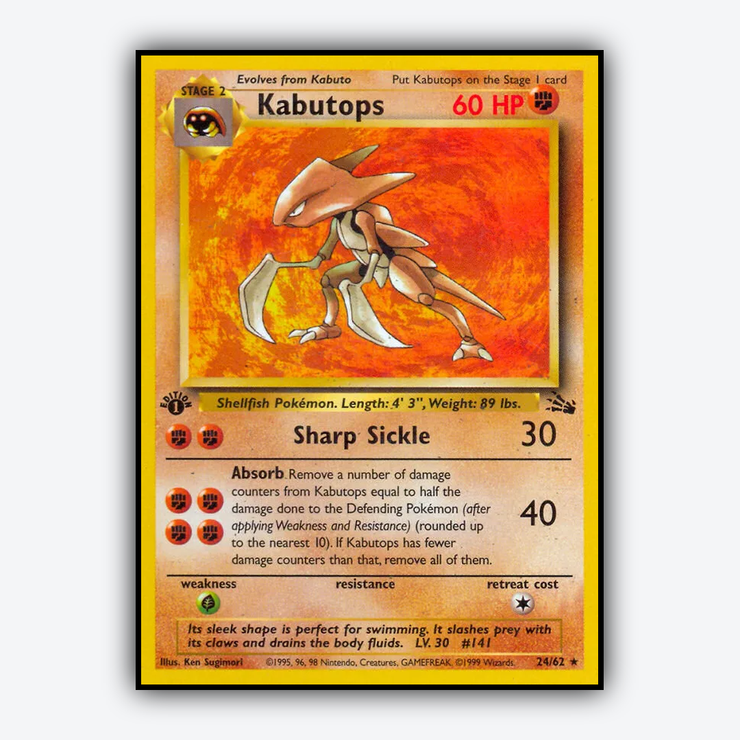 Kabutops 024/62 - Fossil Set - Card Rug