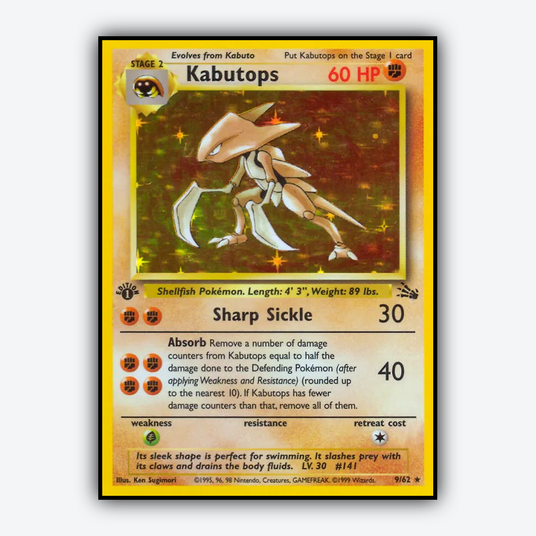 Kabutops 009/62 - Fossil Set - Card Rug