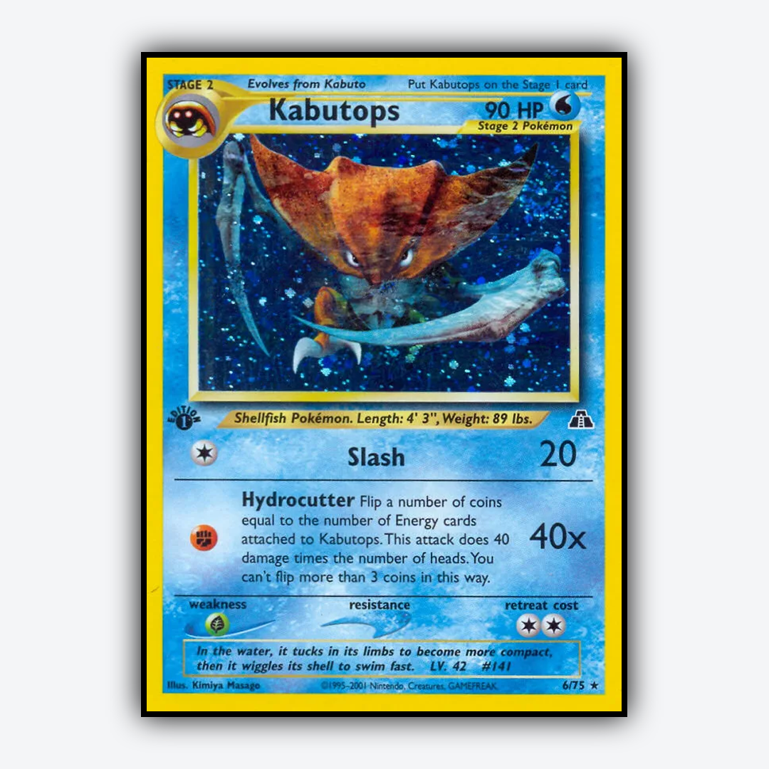 Kabutops 006/75 - Neo Discovery Set - Card Rug