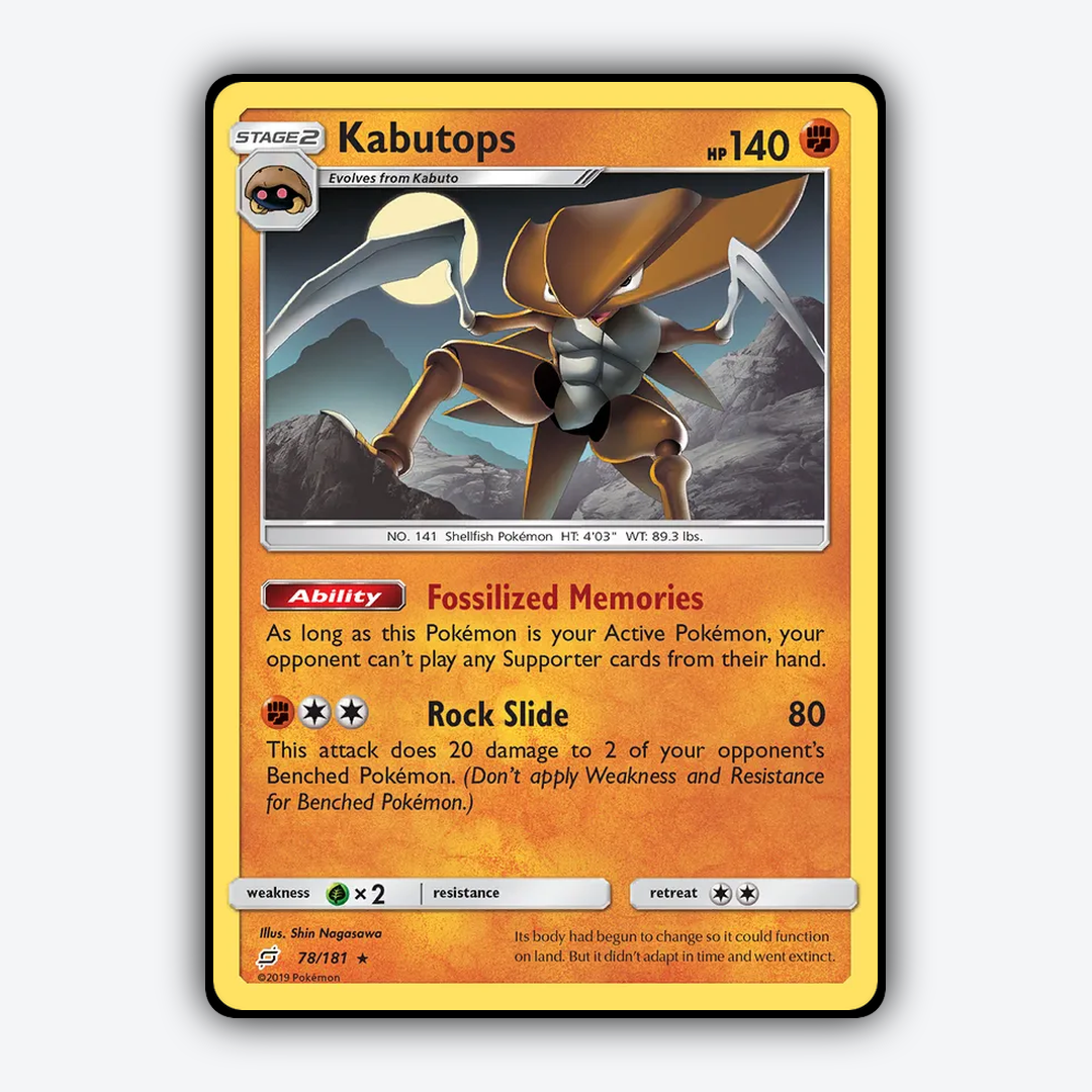 Kabutops 078/181 - Team Up Set - Card Rug