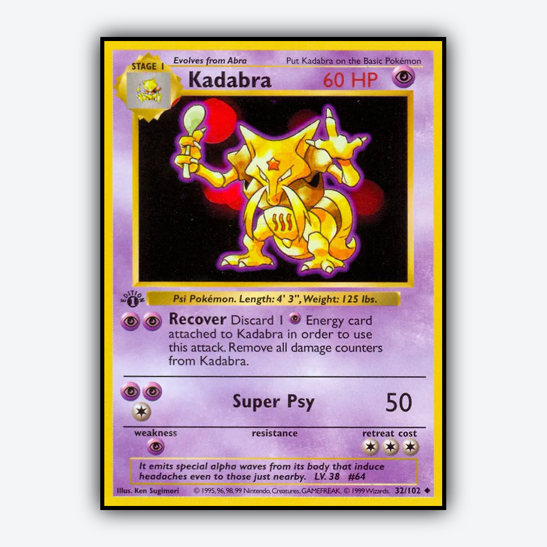 Kadabra #32 - Base Set - Card Rug