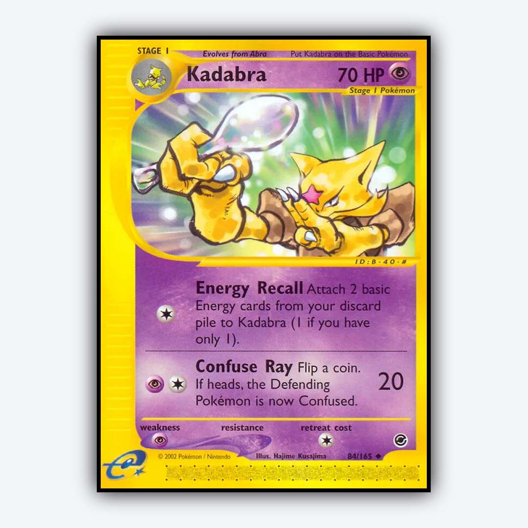 Kadabra 084/165 - Expedition Base Set - Card Rug