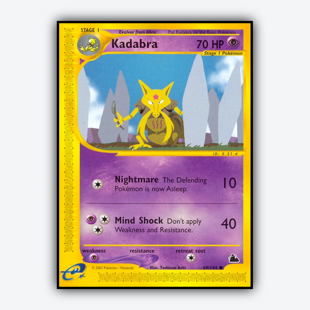 Kadabra 069/144 - Skyridge Set - Card Rug