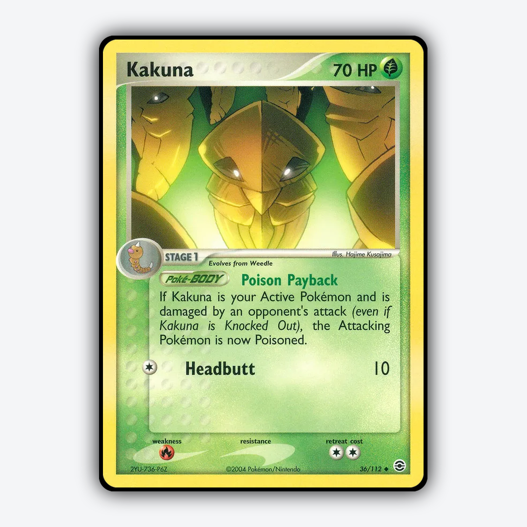 Kakuna 036/112 - FireRed & LeafGreen Set - Card Rug