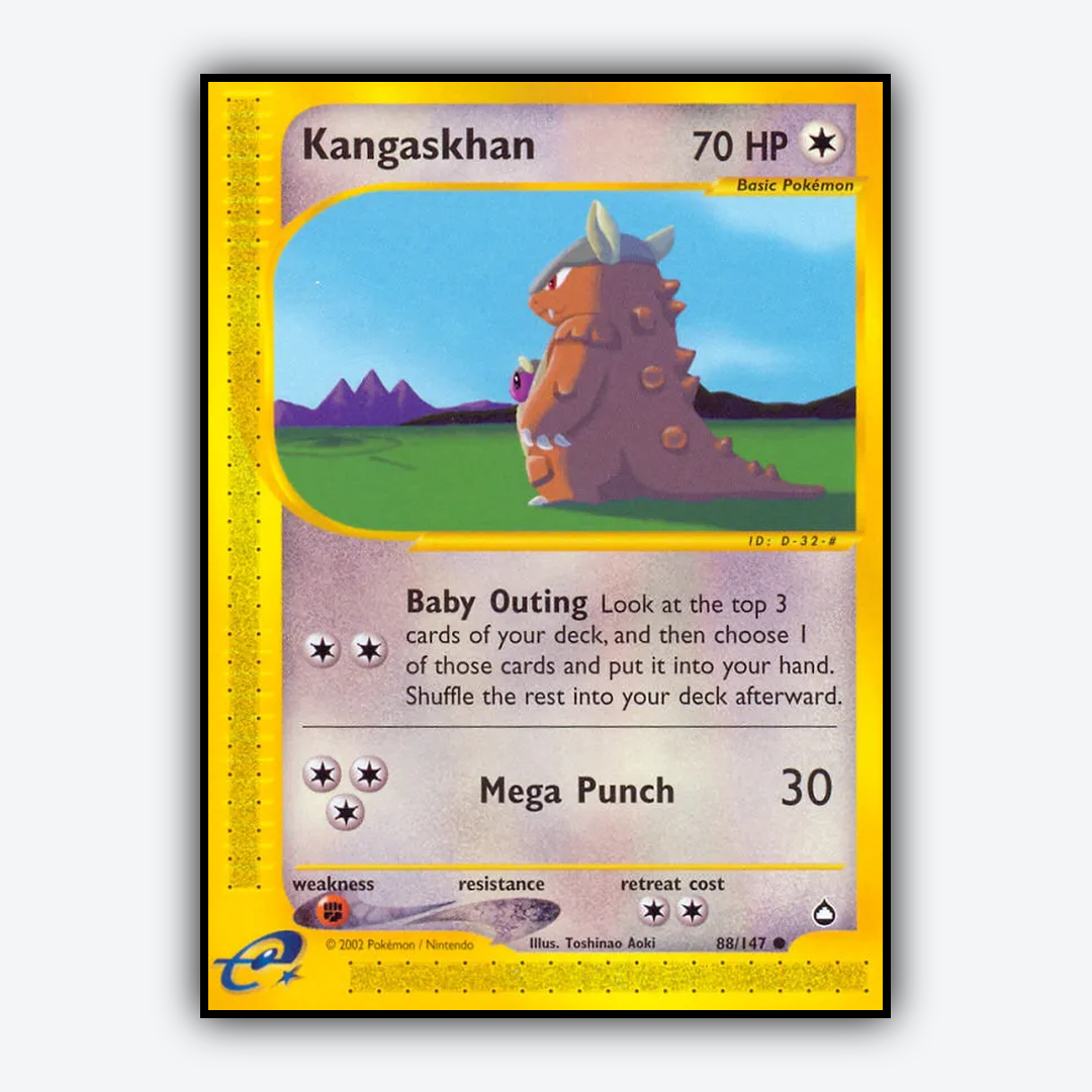 Kangaskhan 088/147 - Aquapolis Set - Card Rug