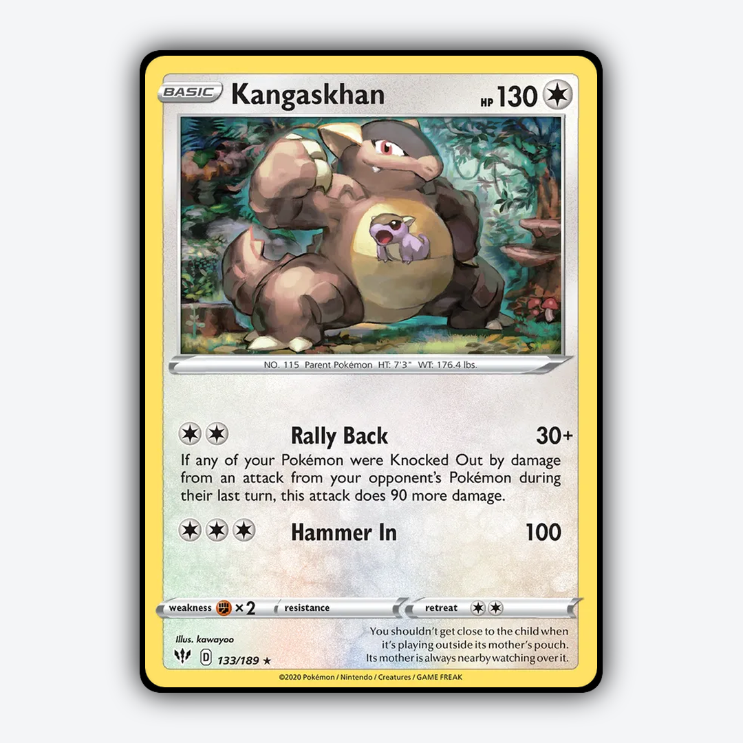 Kangaskhan 133/189 - Darkness Ablaze Set - Card Rug