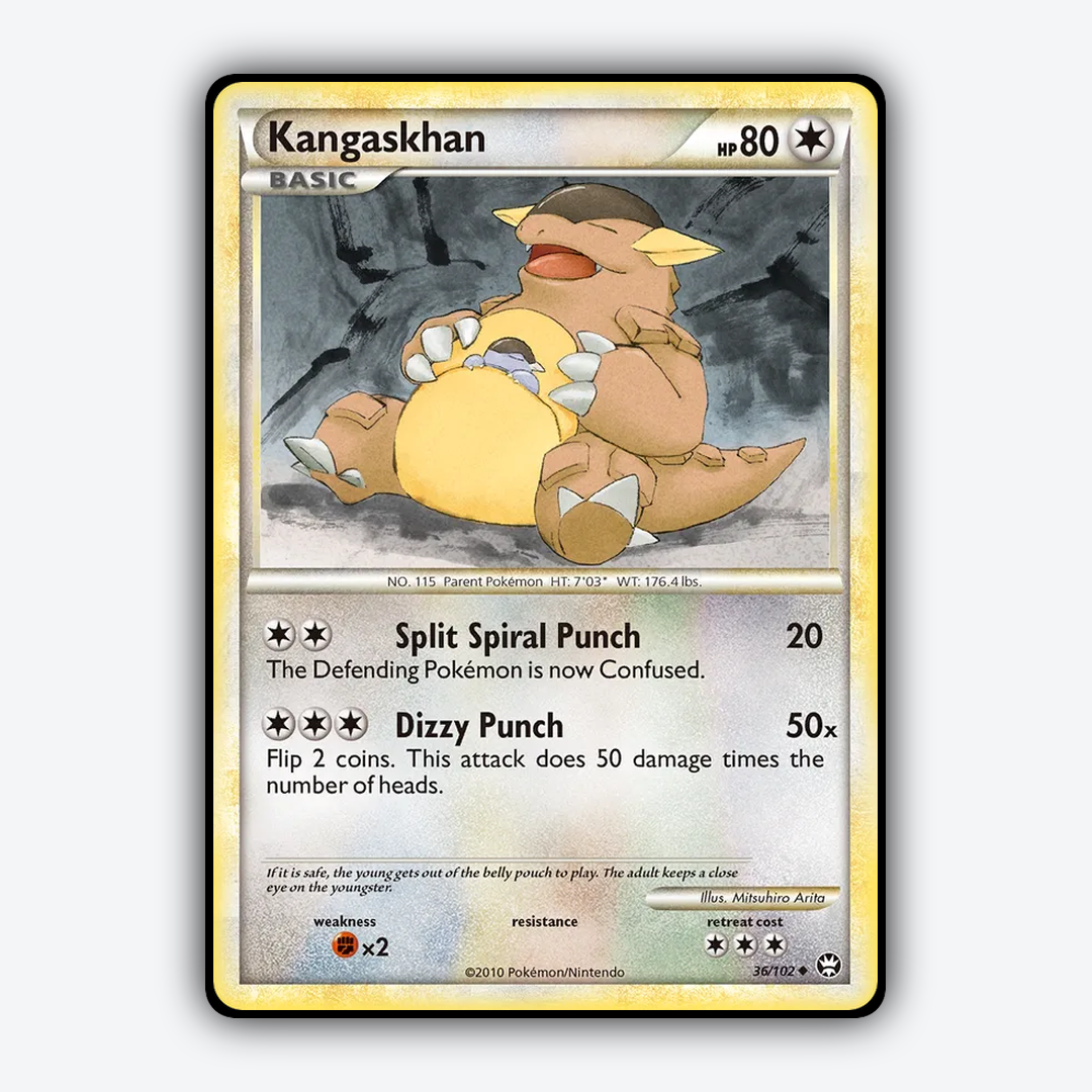 Kangaskhan 036/102 - HS—Triumphant Set - Card Rug