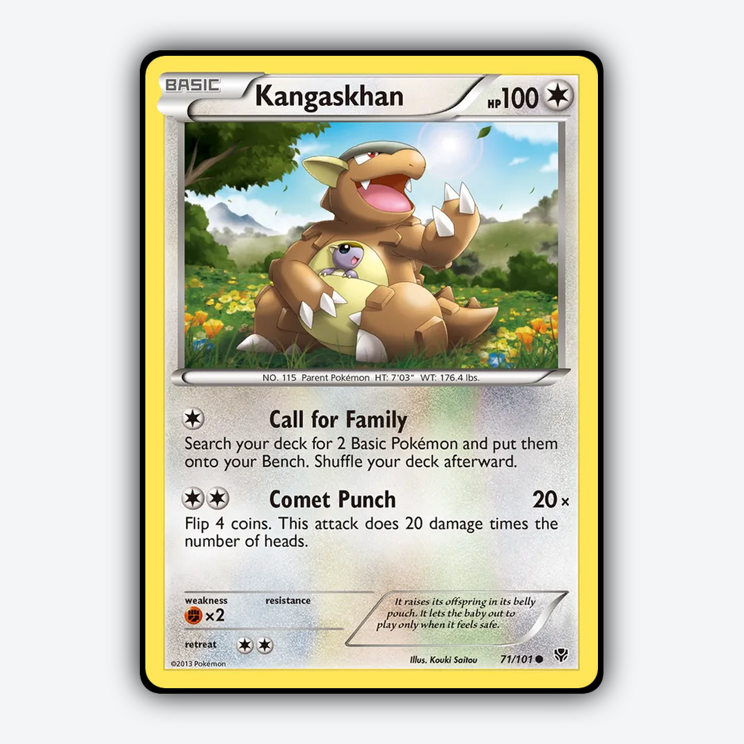Kangaskhan 071/101 - Plasma Blast Set - Card Rug