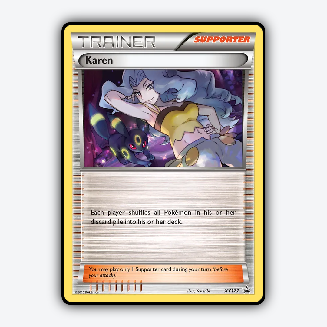 Karen #177 - XY Black Star Promos Set - Card Rug