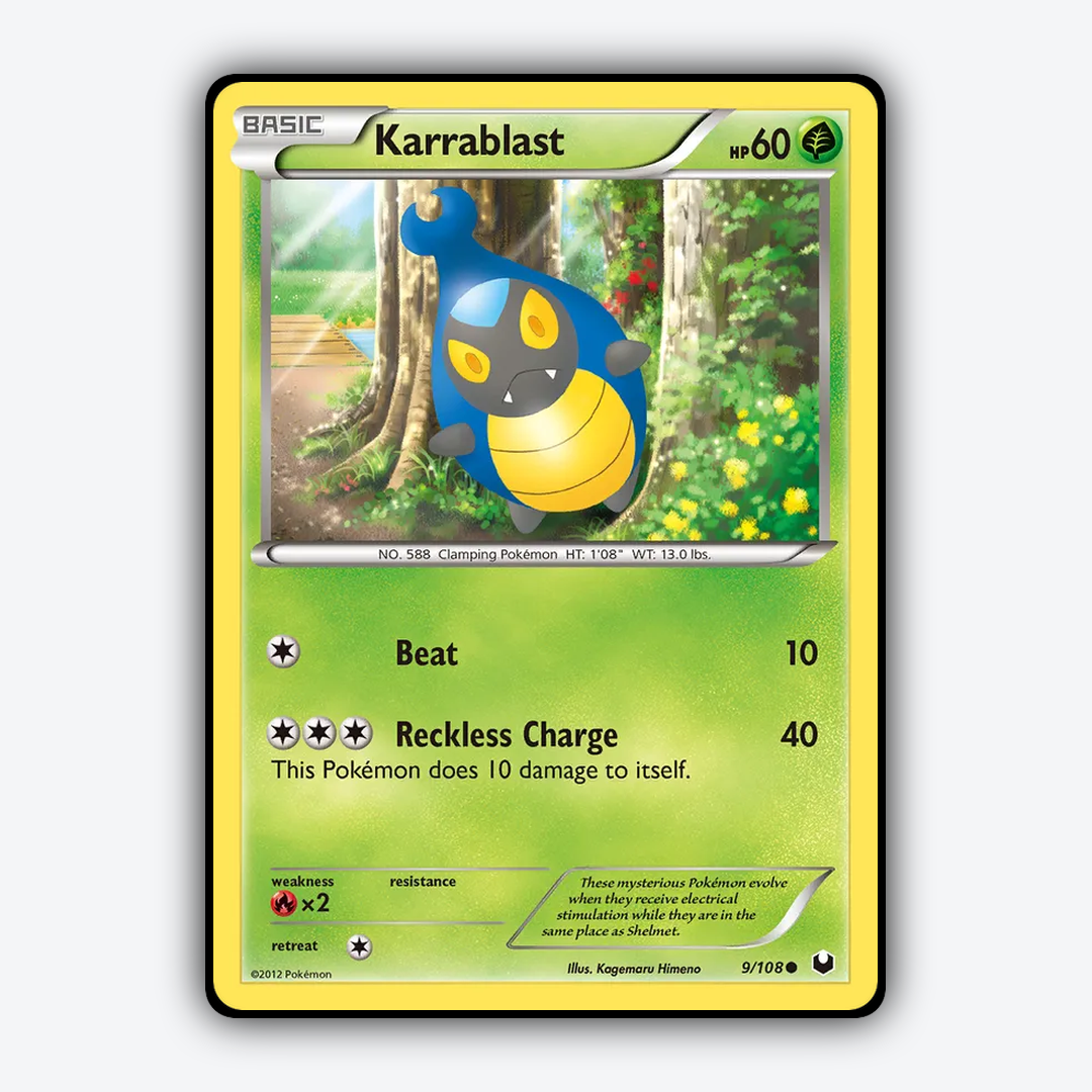 Karrablast 009/108 - Dark Explorers Set - Card Rug