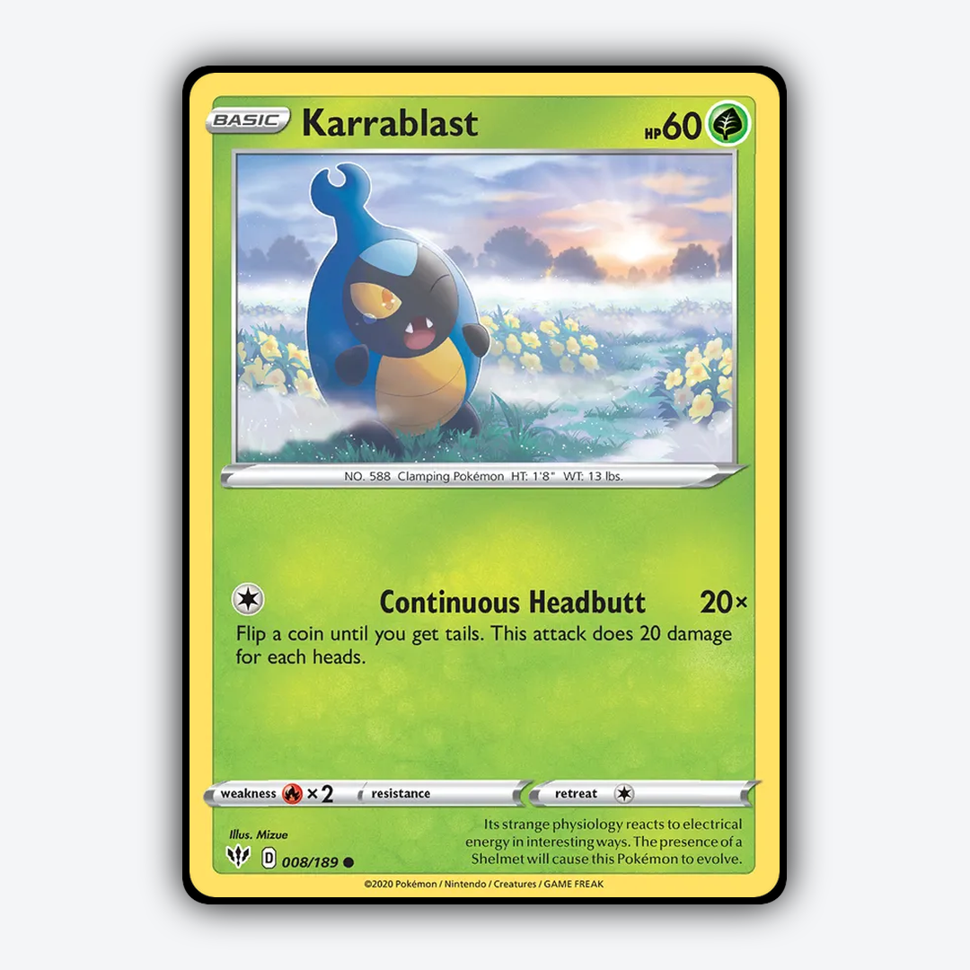 Karrablast 008/189 - Darkness Ablaze Set - Card Rug