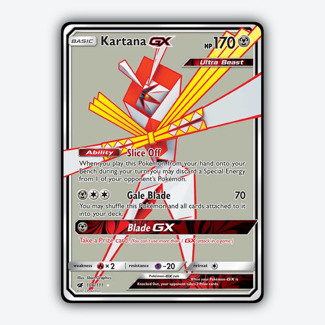 Kartana-GX 106/111 - Crimson Invasion Set - Card Rug
